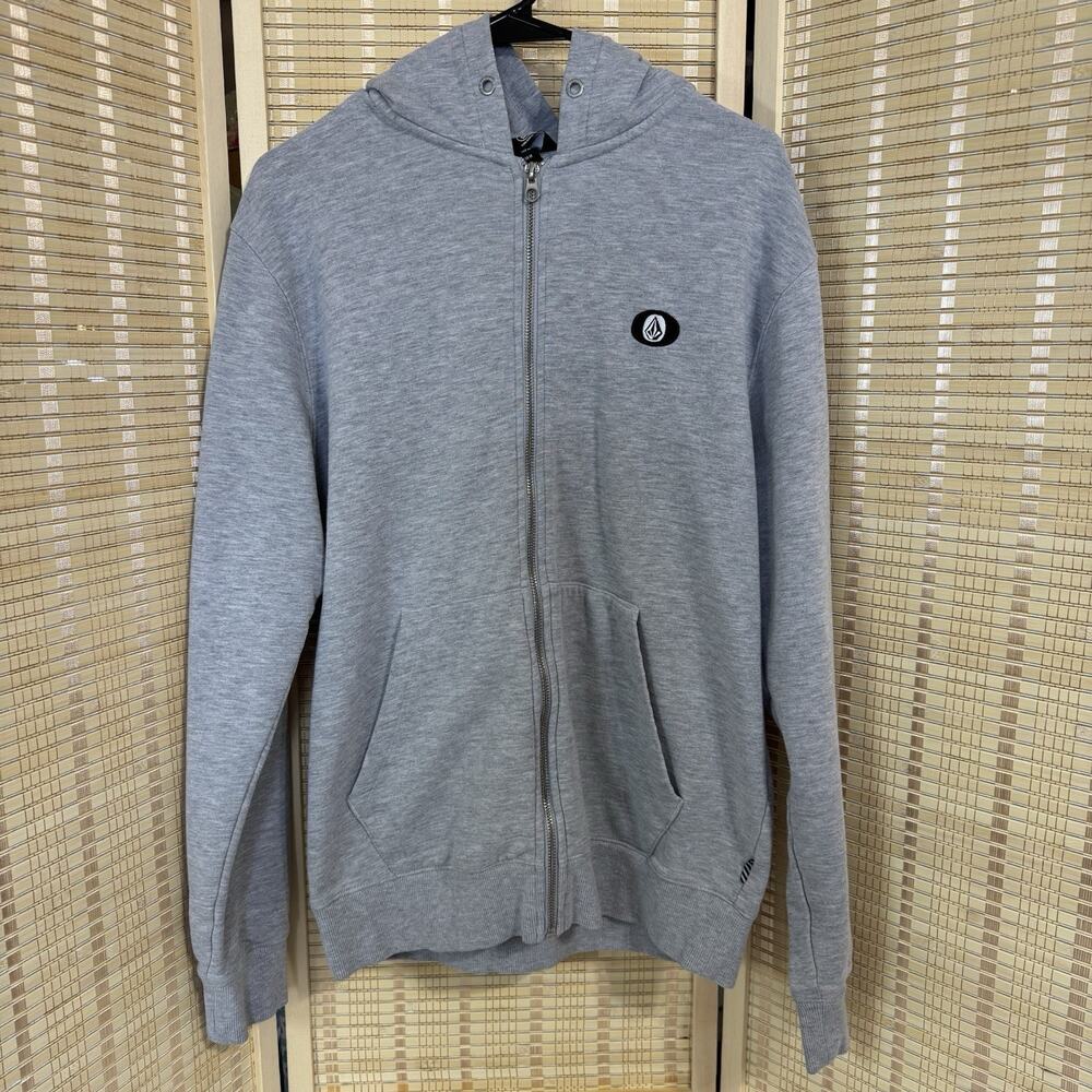 Volcom Full Zip Hoodie Men's Size Medium Gray
